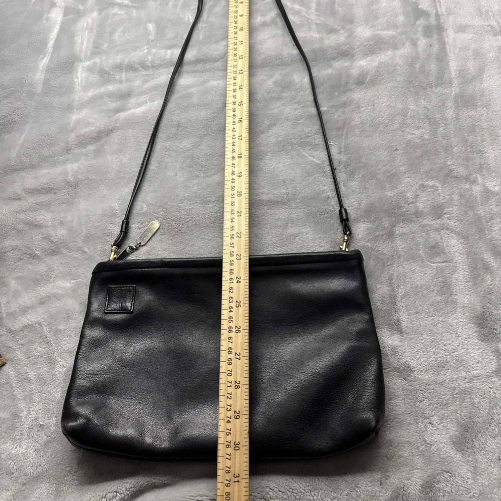 Giani Bernini Purse Medium Black Crossbody Handbag Zip Rectangle